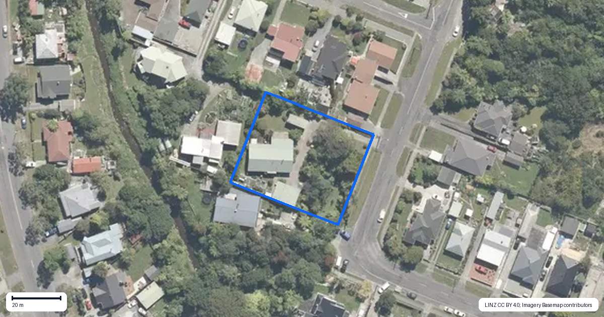 Property context map for 46 Lydia Street, Greymouth