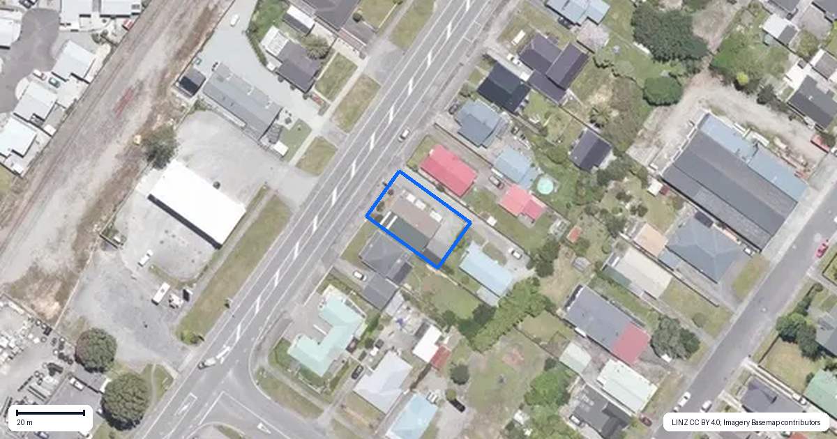 Property context map for 76 Fitzherbert Street, Hokitika