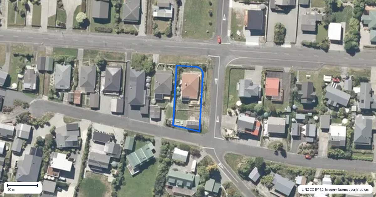 Property context map for 55 Ahau Street, Moana