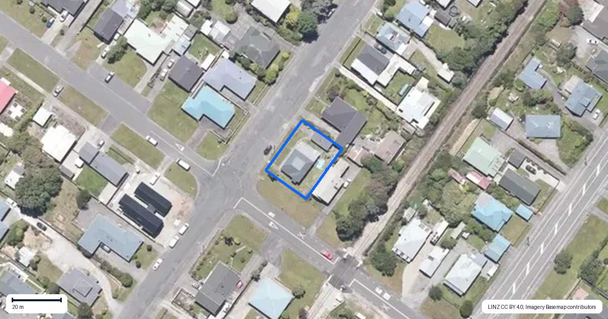 Property context map for 28 Park Street, Hokitika