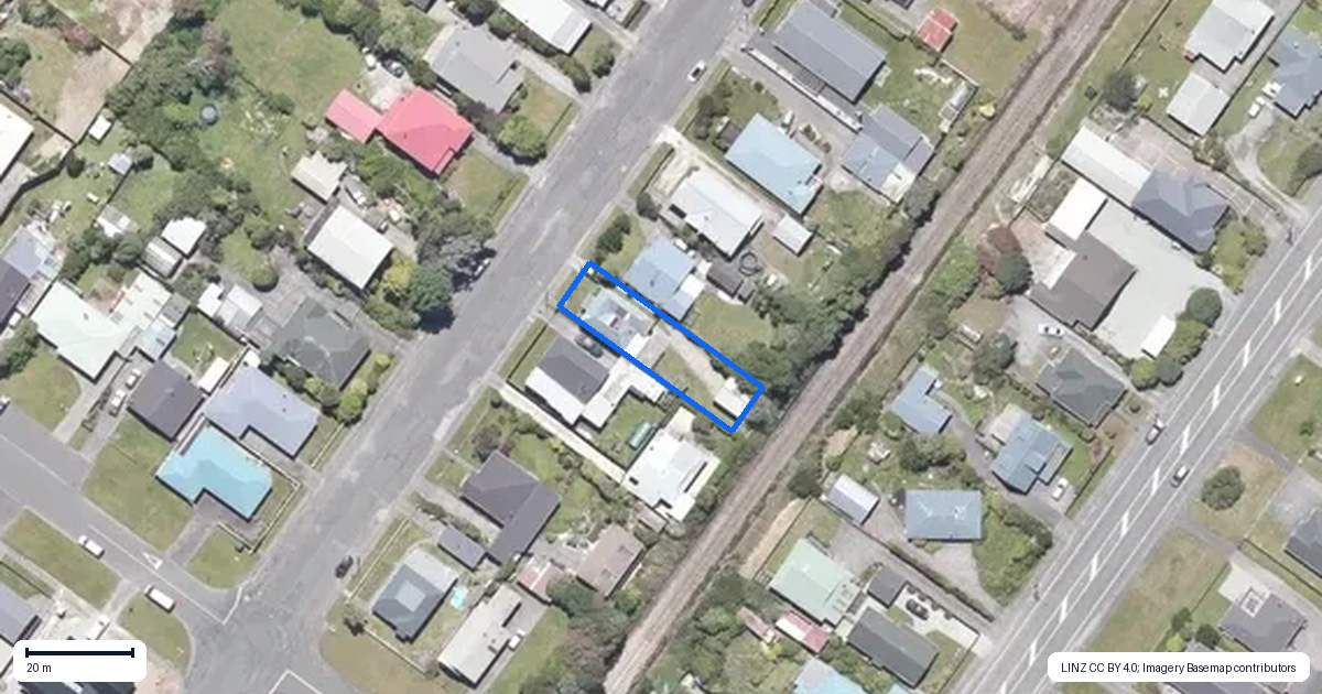Property context map for 166 Sewell Street, Hokitika