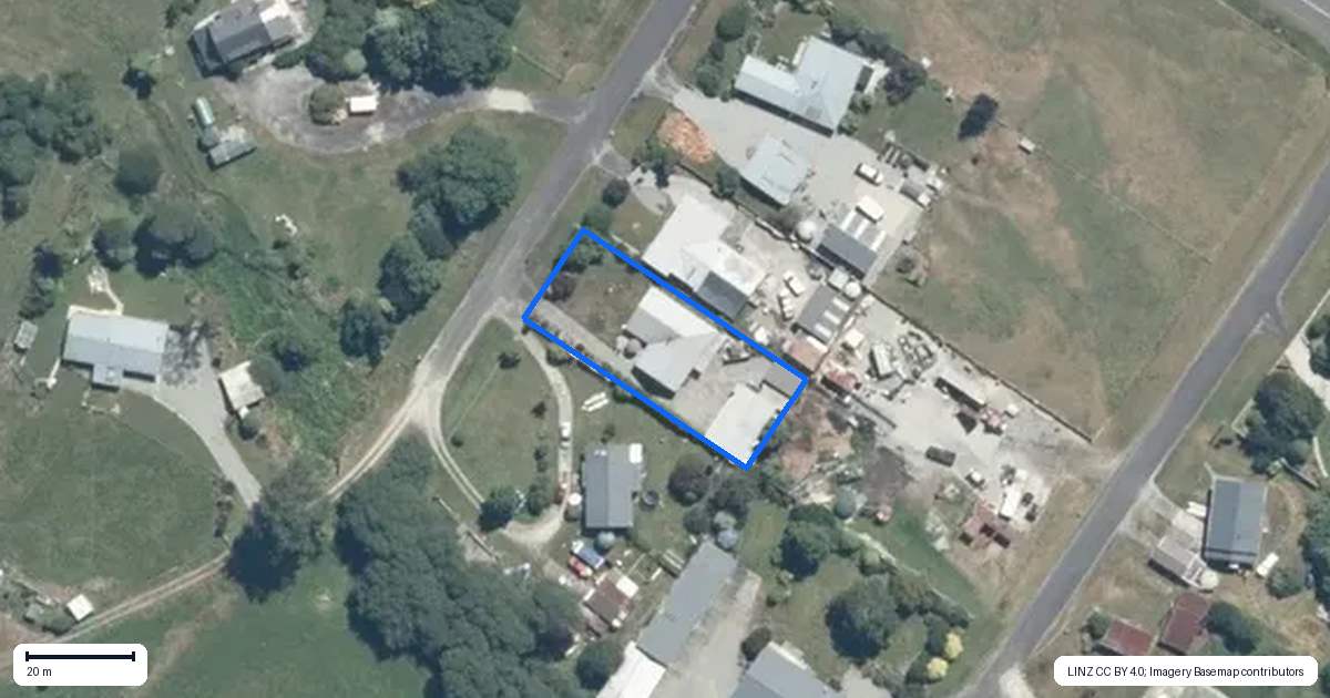 Property context map for 11 Bowen Street, Kokatahi