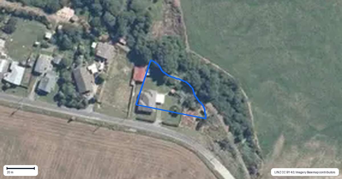 Property context map for 107 Red Jacks Road, Ngahere