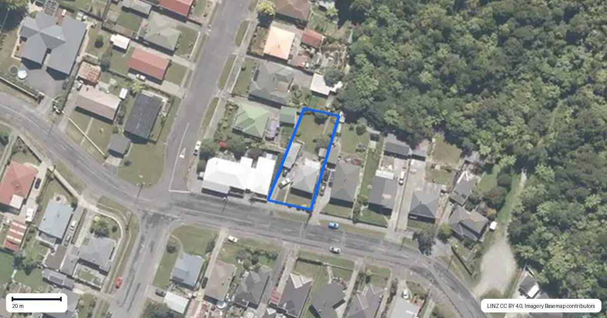 Property context map for 97 Marsden Road, Greymouth
