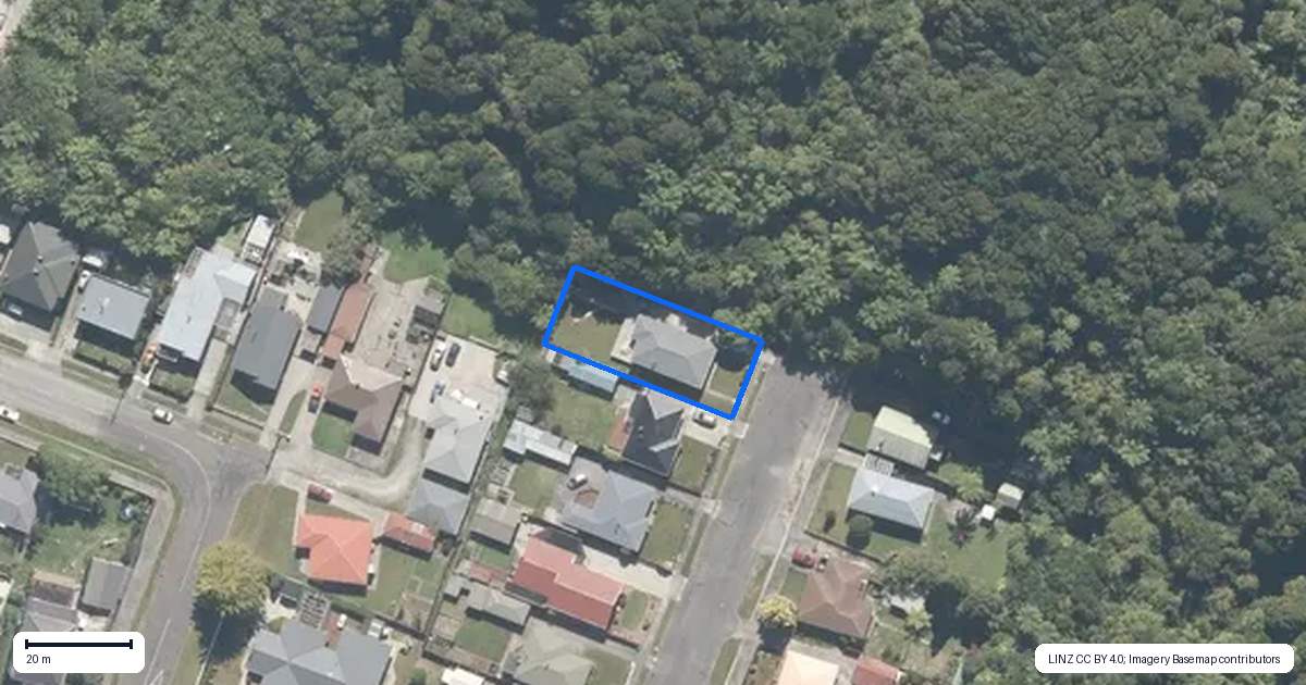 Property context map for 84 Sinnott Road, Greymouth