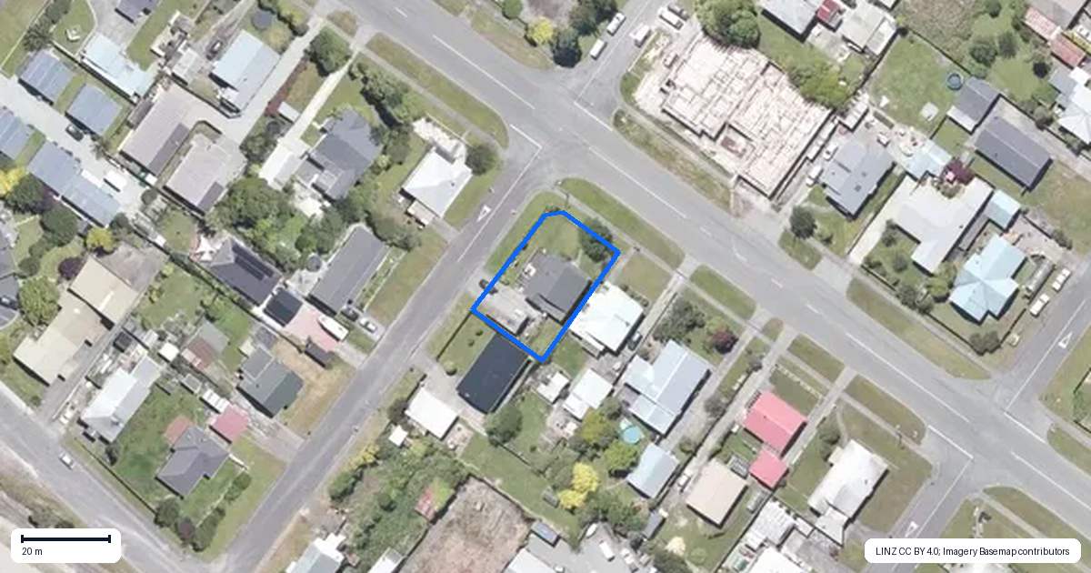 Property context map for 161 Weld Street, Hokitika