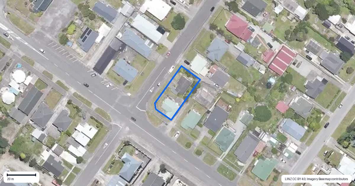 Property context map for 112 Bealey Street, Hokitika