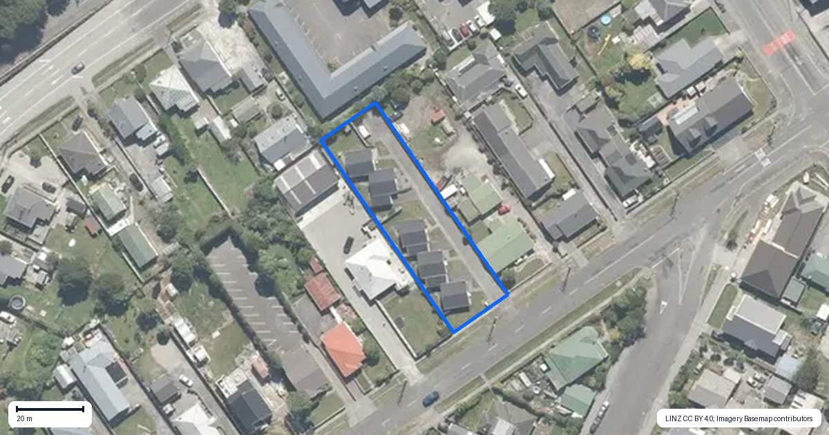 Property context map for 134 Shakespeare Street, Greymouth