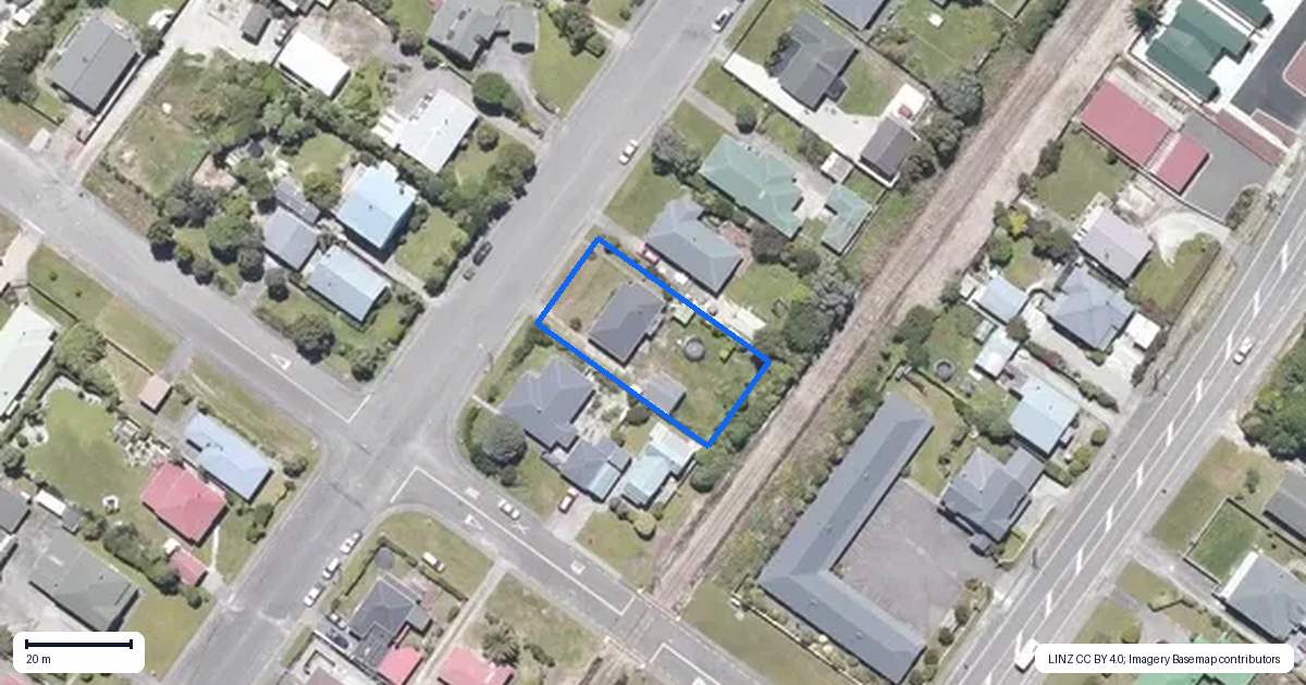 Property context map for 196 Sewell Street, Hokitika