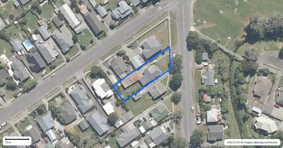 Property context map for 18 Marsden Road, Greymouth