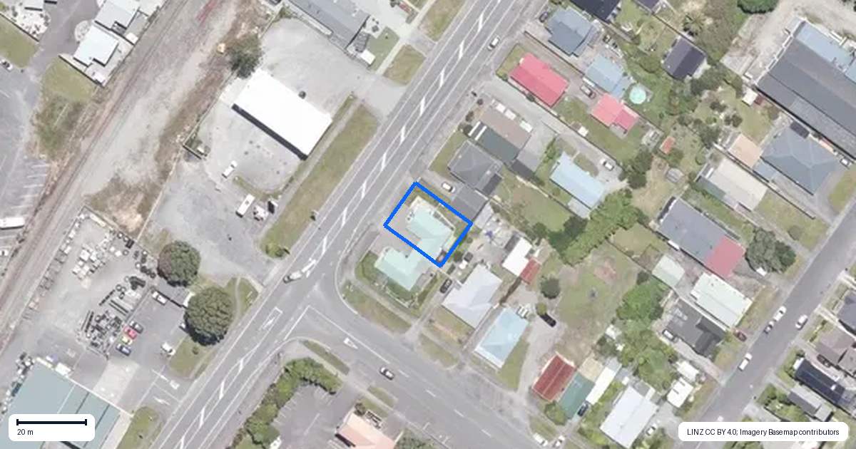 Property context map for 72 Fitzherbert Street, Hokitika