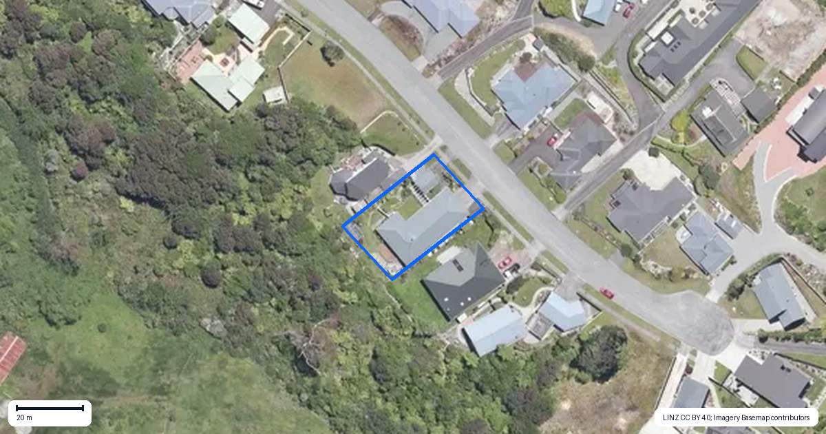 Property context map for 21 Alpine View, Hokitika