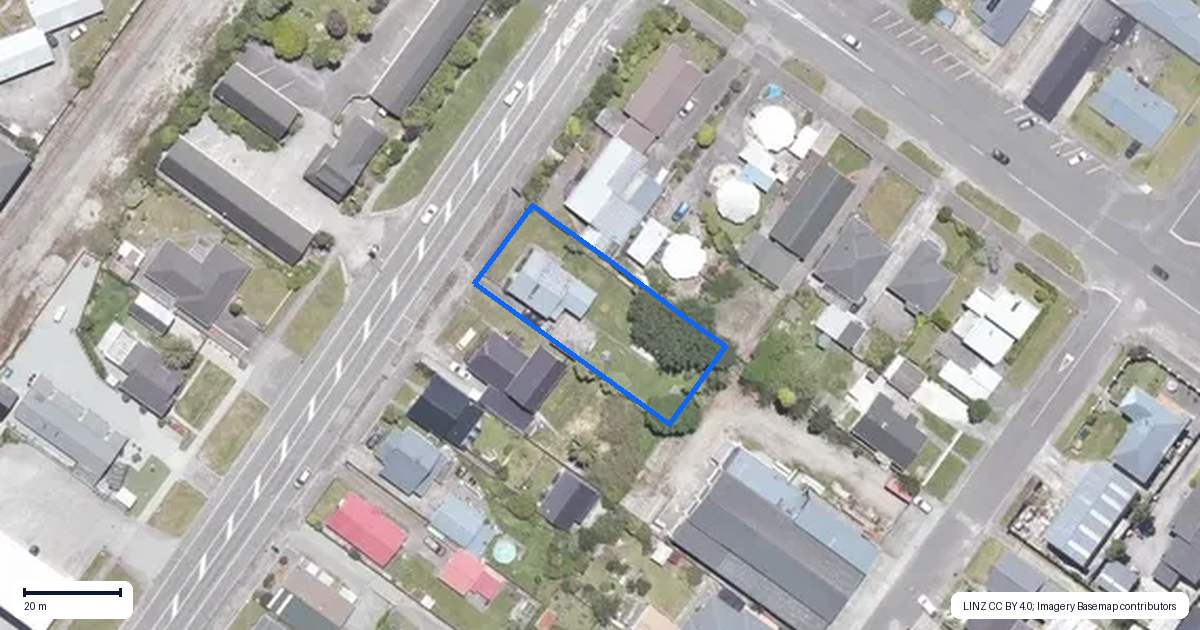 Property context map for 92 Fitzherbert Street, Hokitika