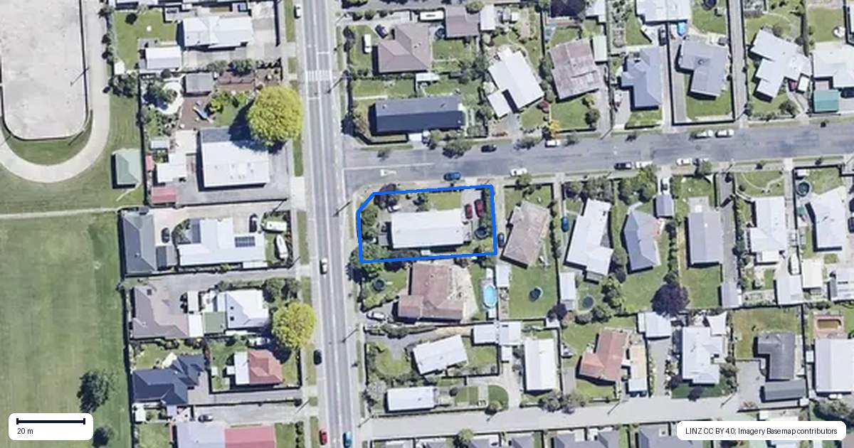 Property context map for 2A Hale Street, Blenheim