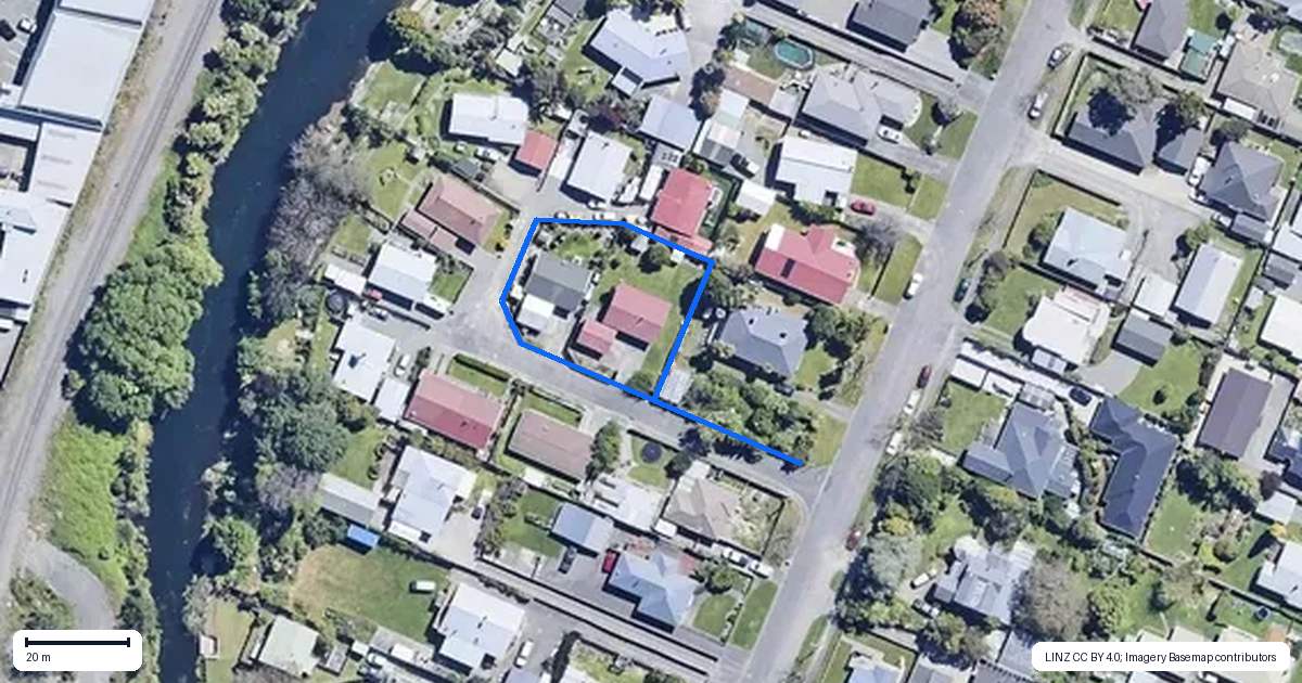 Property context map for 4 Walnut Lane, Islington, Blenheim