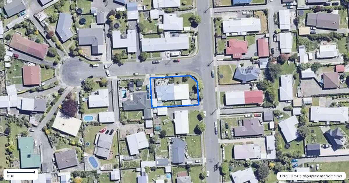 Property context map for 1 Kinloch Crescent, Witherlea, Blenheim