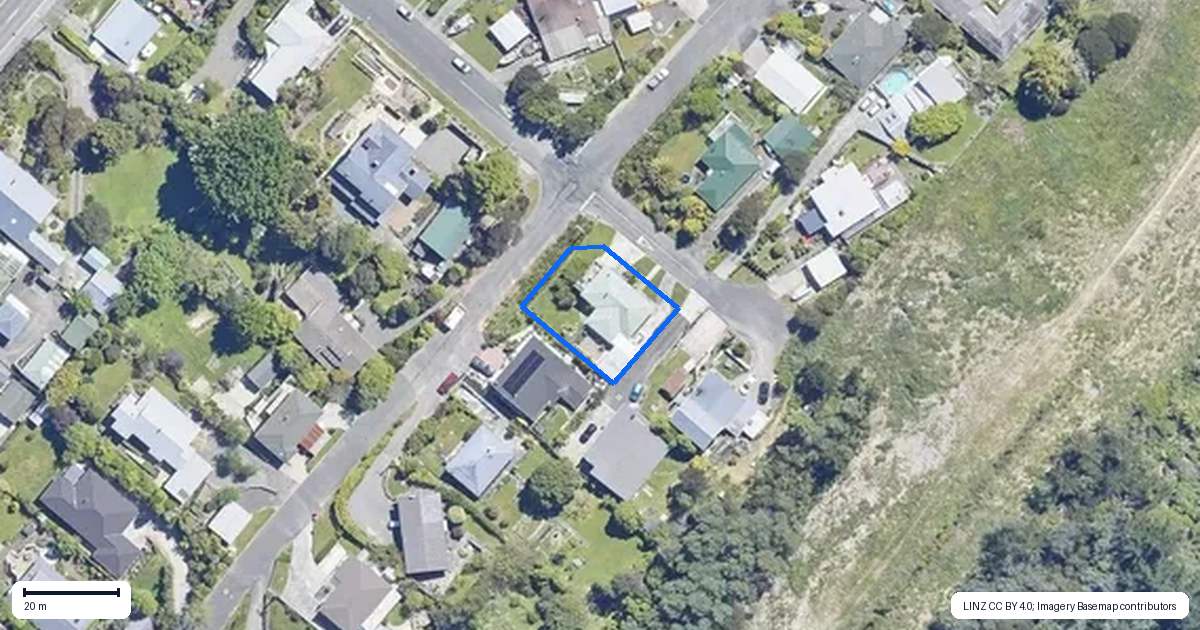 Property context map for 23 Leicester Street, Picton