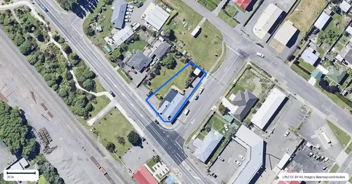 Property context map for 9 Mills Street, Seddon