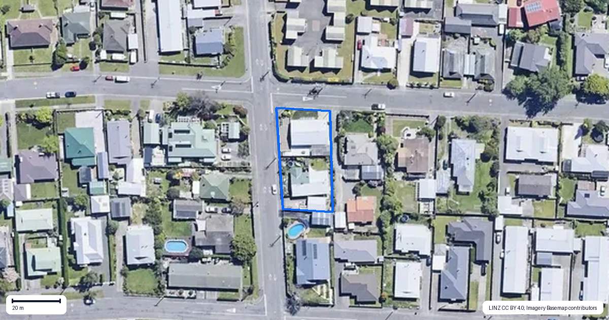 Property context map for 131 Charles Street, Blenheim