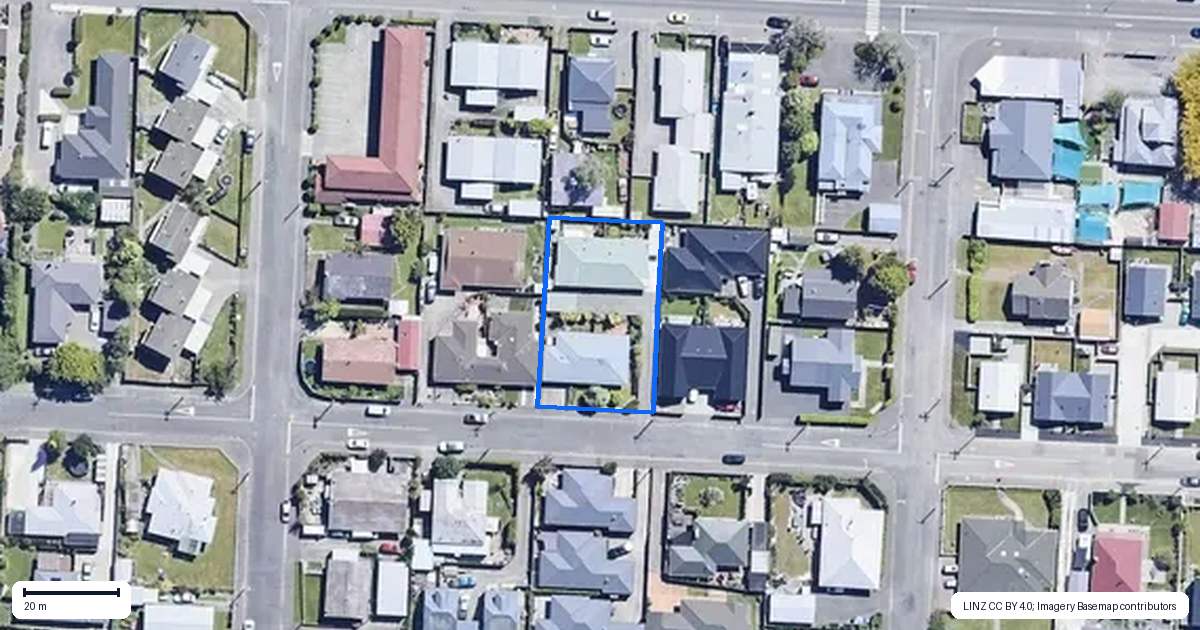 Property context map for 114B Charles Street, Blenheim