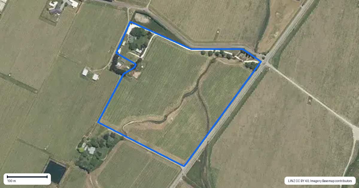Property context map for 748 Waihopai Valley Road, Waihopai Valley