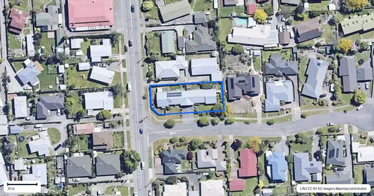 Property context map for 1B Gaylee Place, Redwoodtown, Blenheim