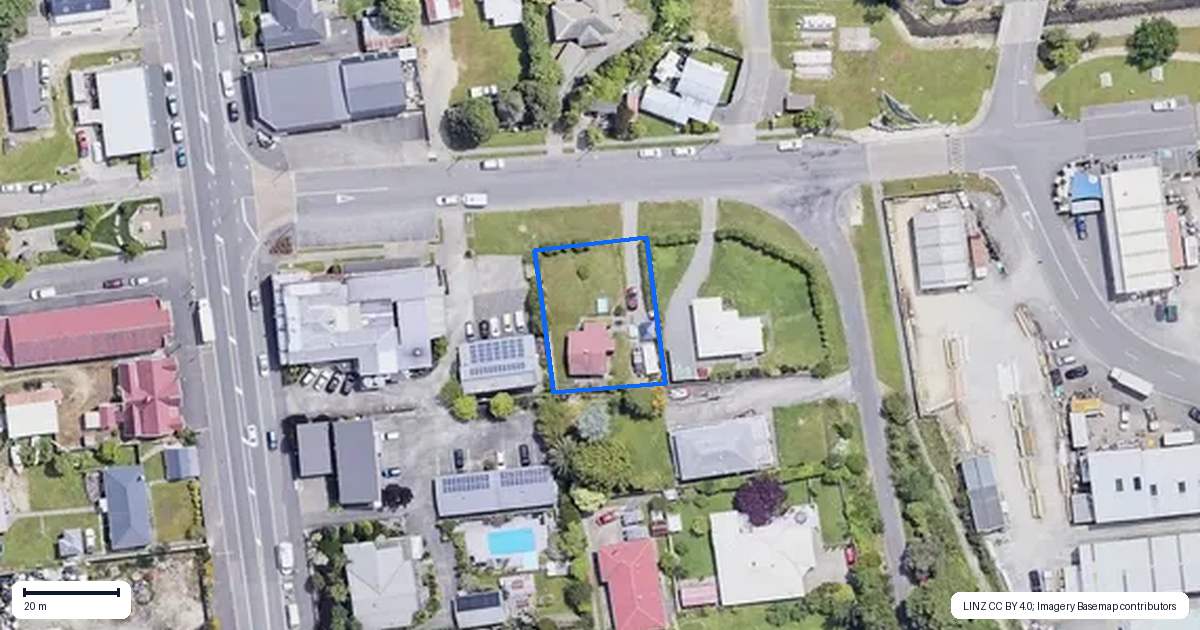 Property context map for 17 Inglis Street, Havelock