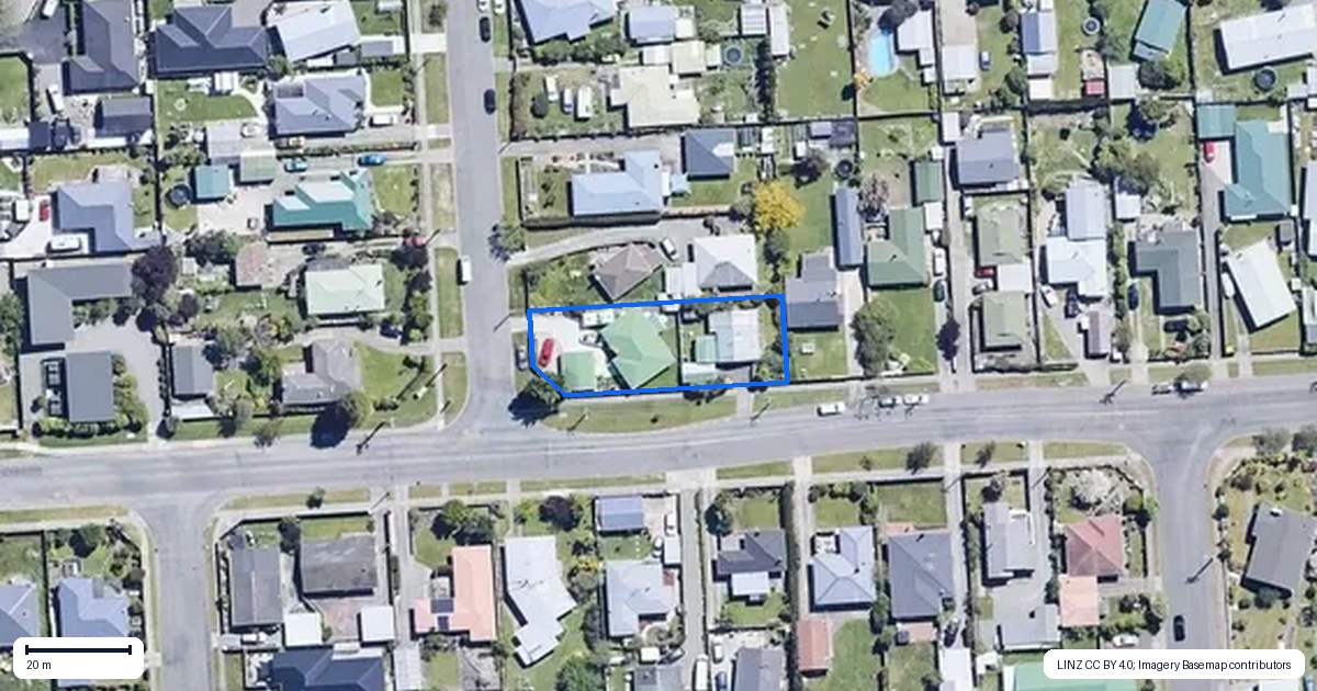 Property context map for 45 Bythell Street, Redwoodtown, Blenheim