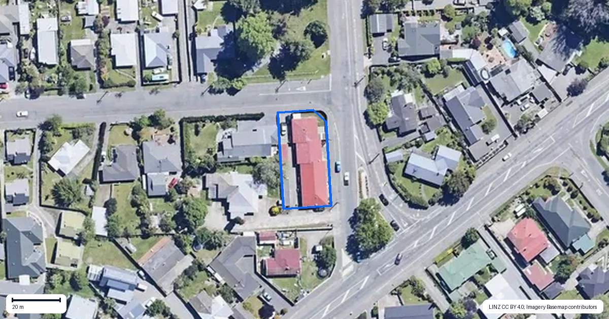 Property context map for 46 Eltham Road, Blenheim