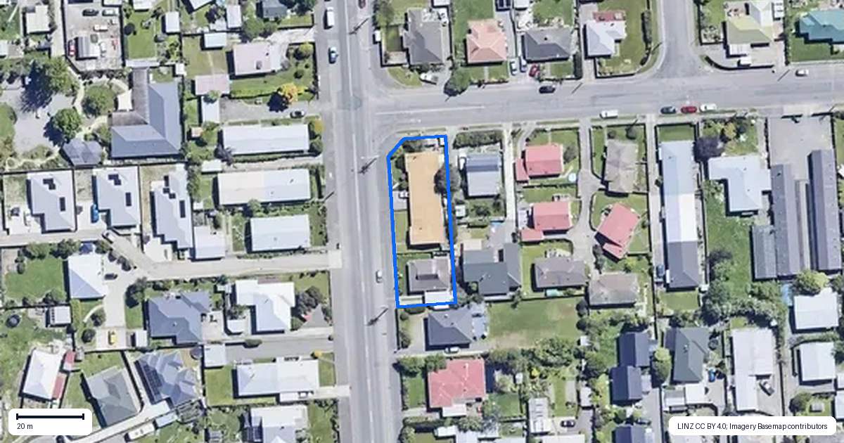 Property context map for 42A Hutcheson Street, Mayfield, Blenheim