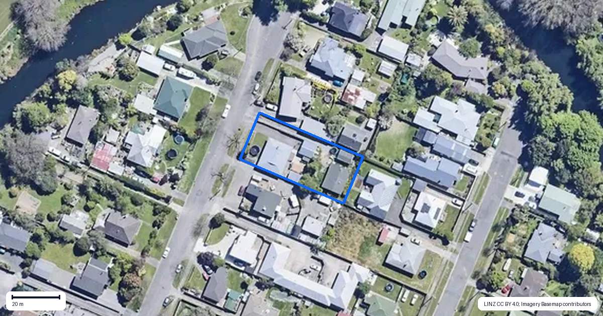Property context map for 26A Lane Street, Islington, Blenheim