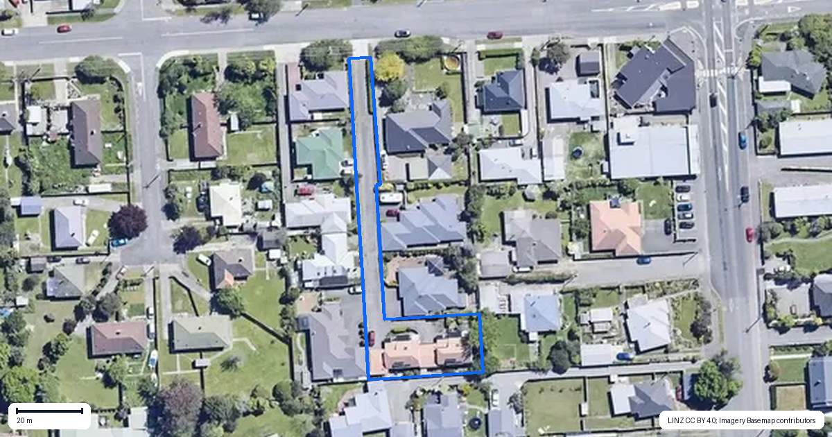 Property context map for 70B Muller Road, Blenheim