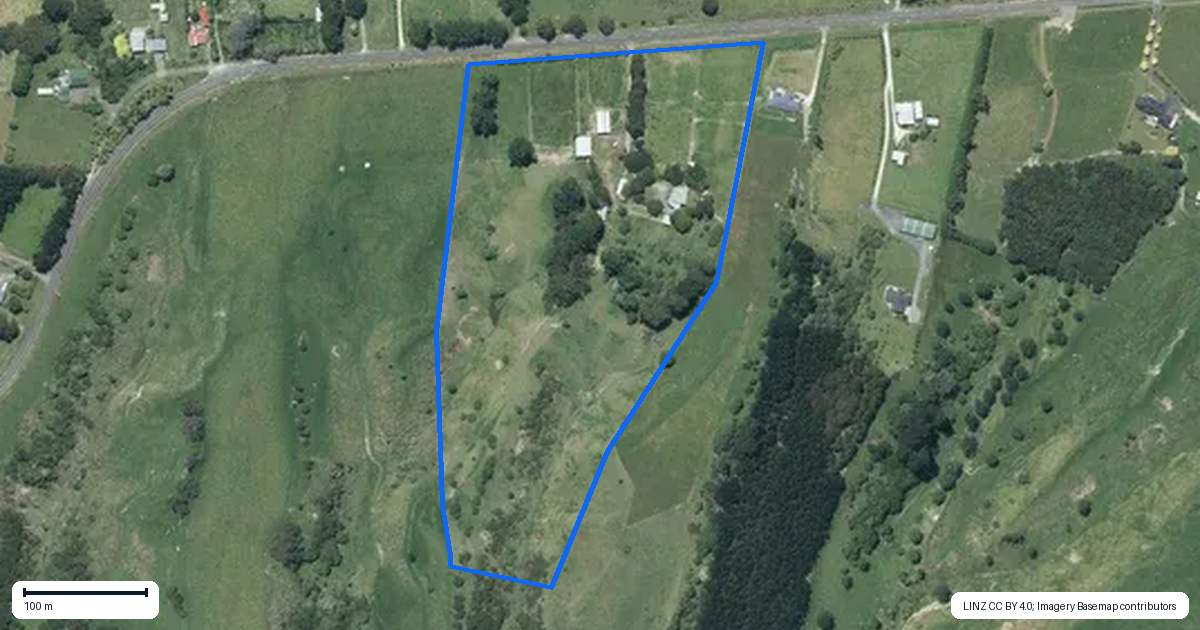 Property context map for 256 No 2 Line, Okoia, Whanganui