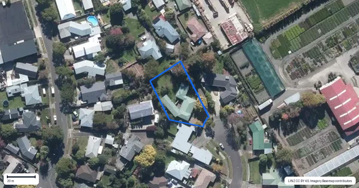 Property context map for 5 Patea Place, Terrace End, Palmerston North