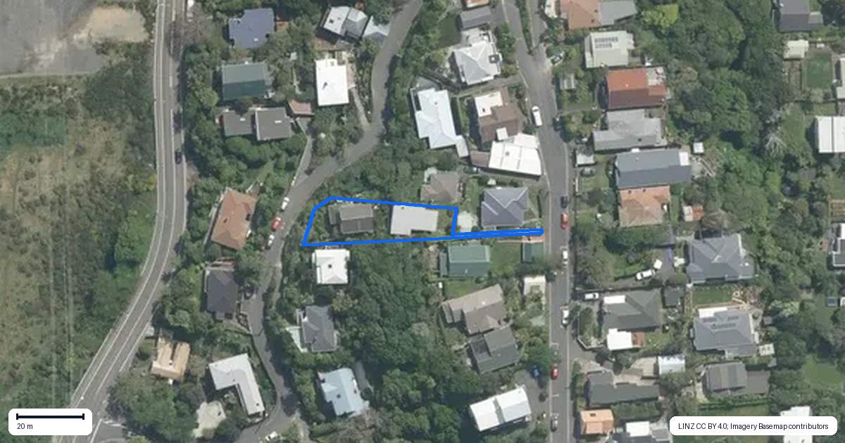 Property context map for 28 Creswick Terrace, Northland, Wellington