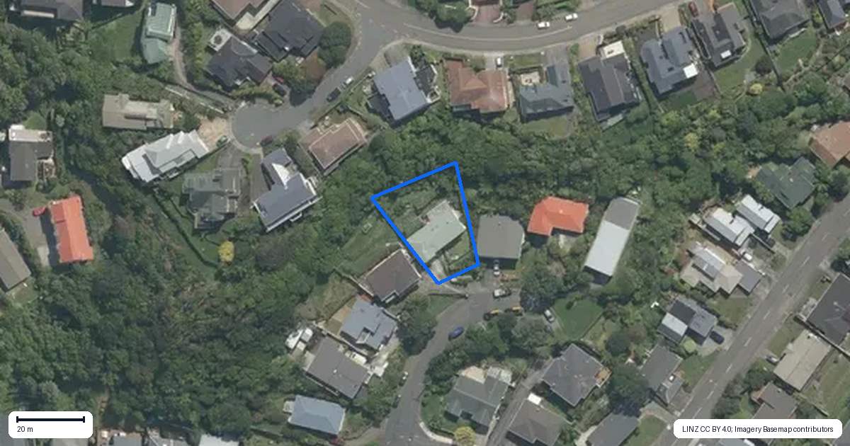 Property context map for 91 Fox Street, Ngaio, Wellington