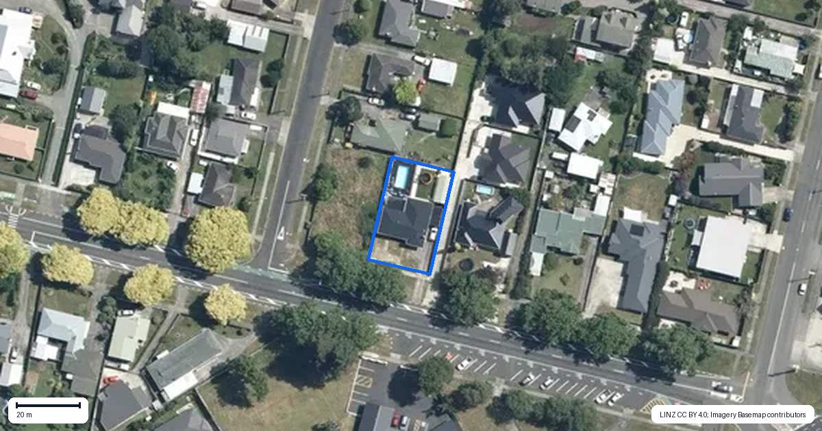 Property context map for 194 North Street, Feilding