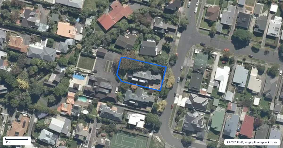 Property context map for 1/20 Willoughby Street, Woburn, Lower Hutt