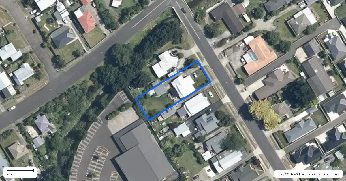 Property context map for 76 Denbigh Street, Feilding