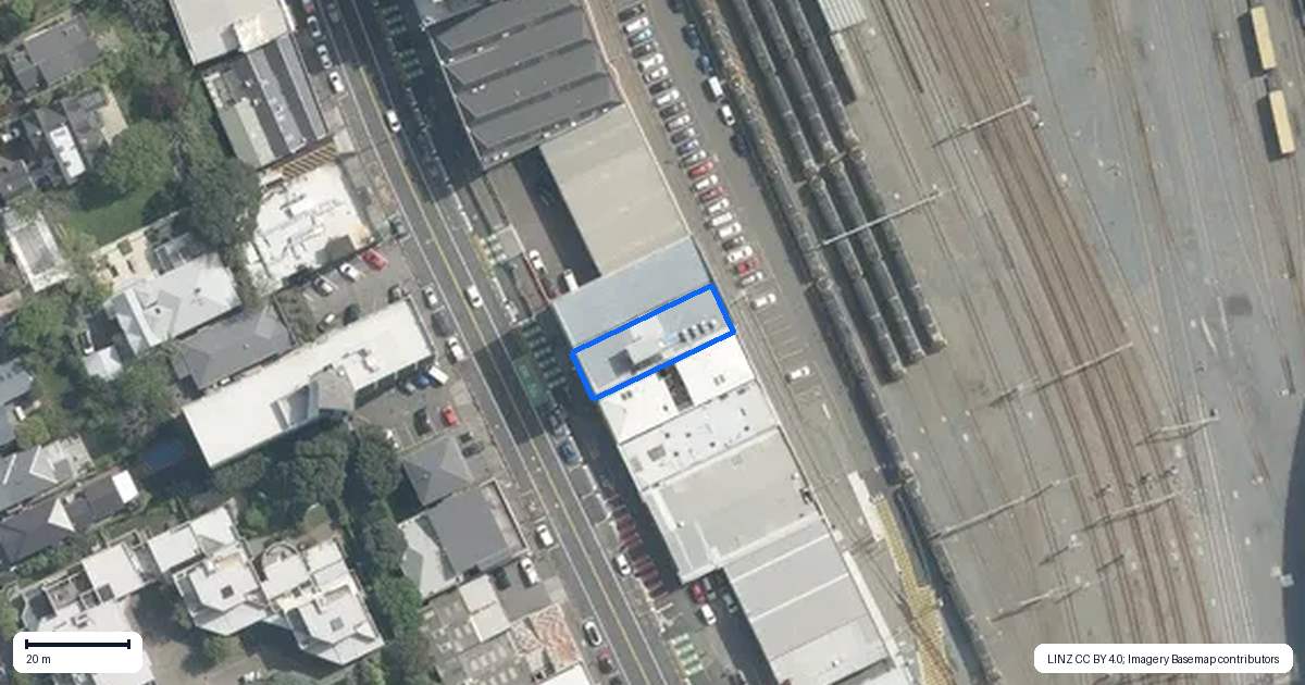 Property context map for 190 Thorndon Quay, Pipitea, Wellington
