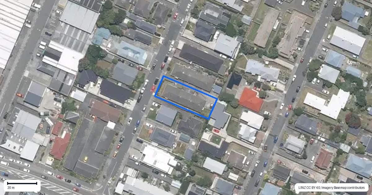 Property context map for 12A Nelson Street, Petone, Lower Hutt
