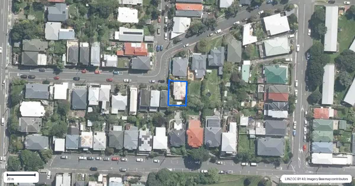 Property context map for 21 Chatham Street, Berhampore, Wellington