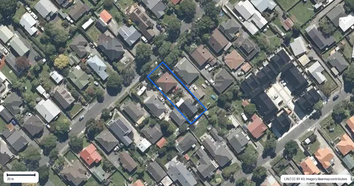 Property context map for 20B Trafalgar Street, Waiwhetu, Lower Hutt