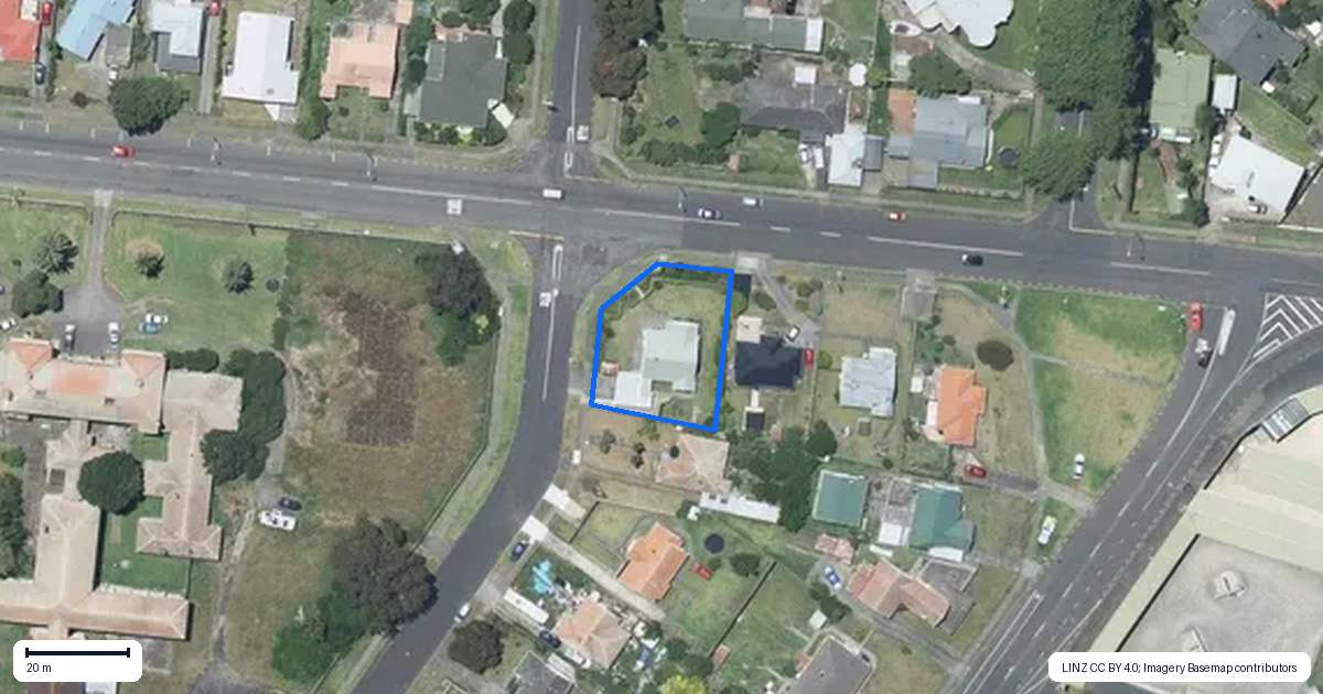 Property context map for 25 Purnell Street, College Estate, Whanganui