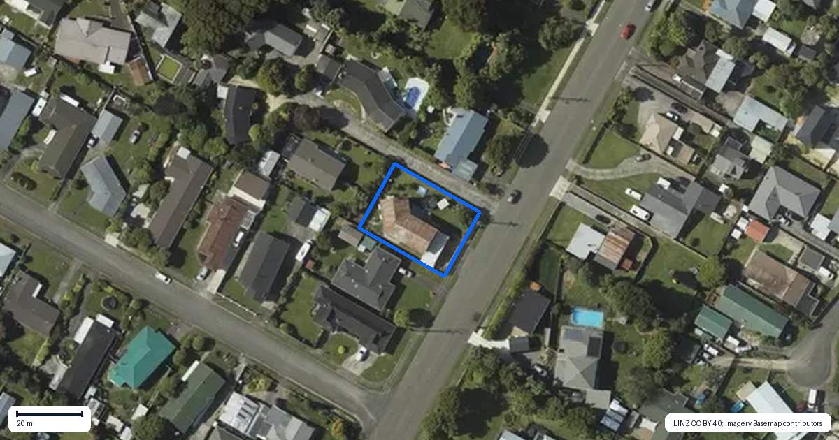 Property context map for 185 Bartholomew Road, Levin
