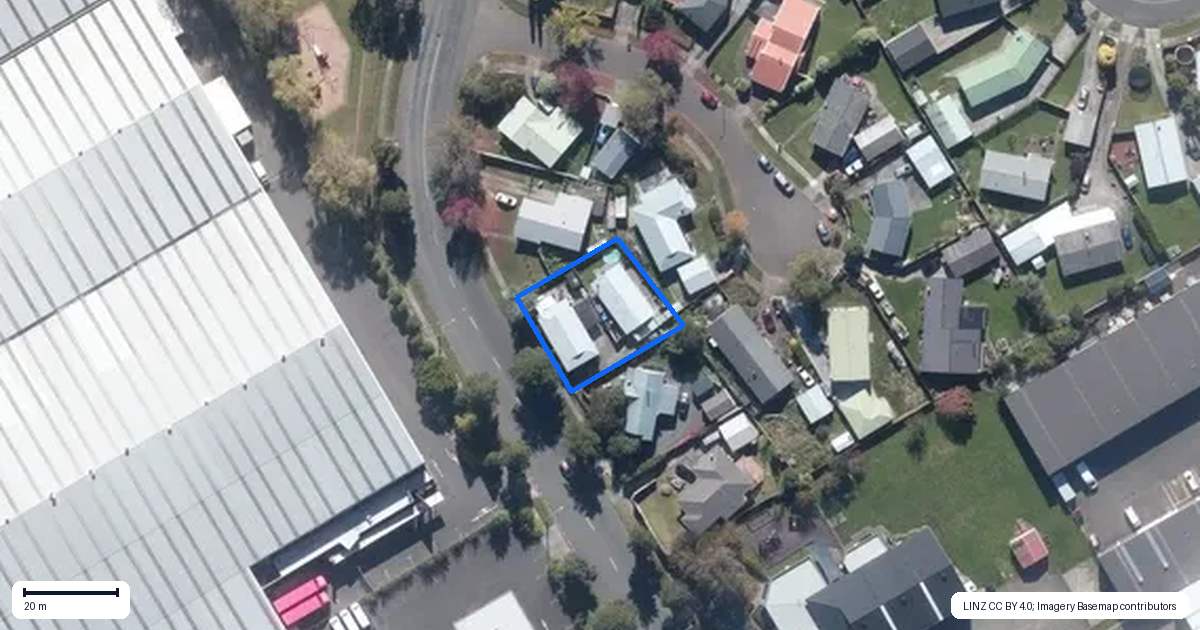 Property context map for 93A Kaimanawa Street, Kelvin Grove, Palmerston North
