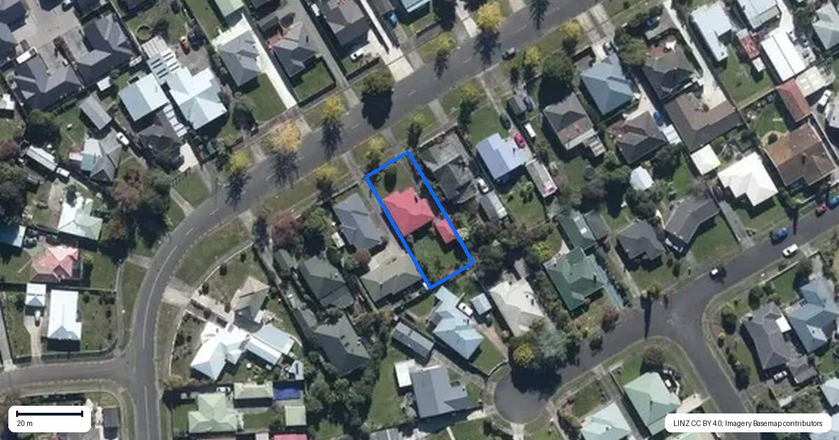 Property context map for 50 Church Street, Awapuni, Palmerston North