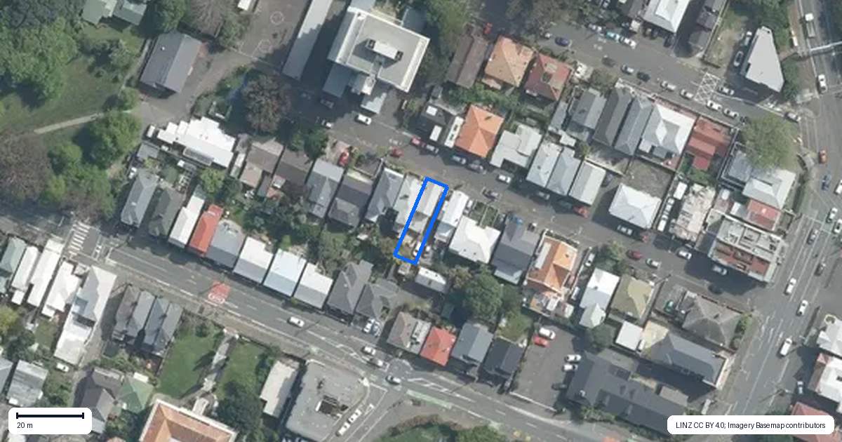 Property context map for 31 Palmer Street, Aro Valley, Wellington