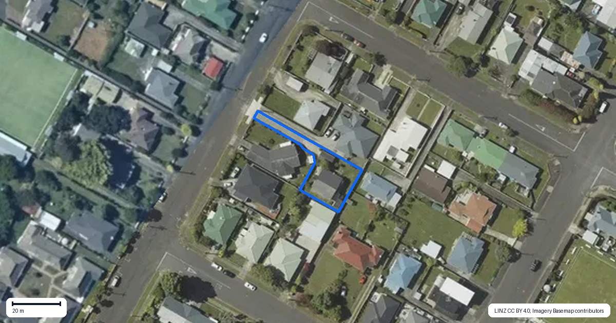 Property context map for 58A Salisbury Street, Levin