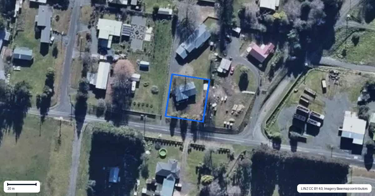 Property context map for 25 Owhango Road, Owhango